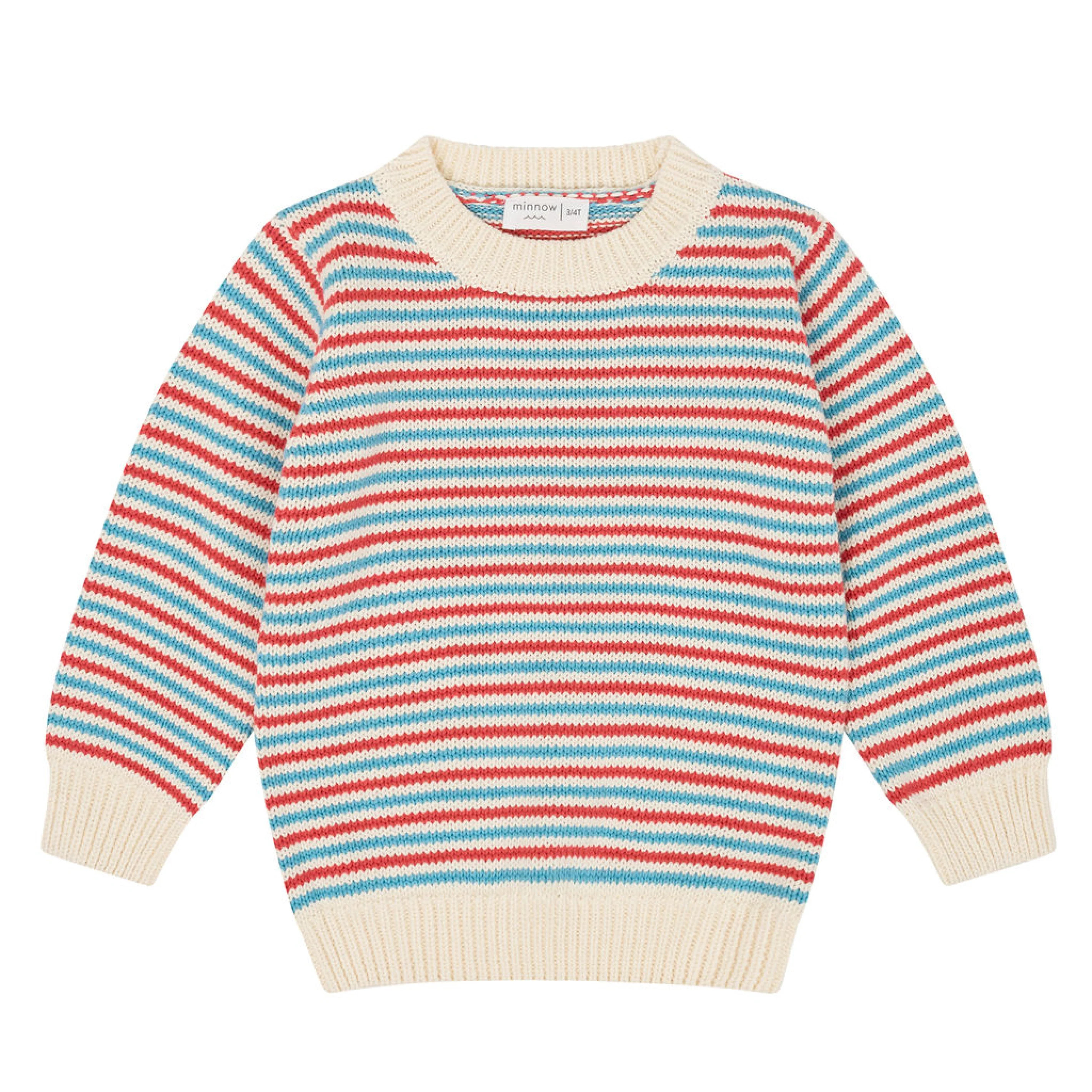 unisex marina stripe knit sweater | Minnow
