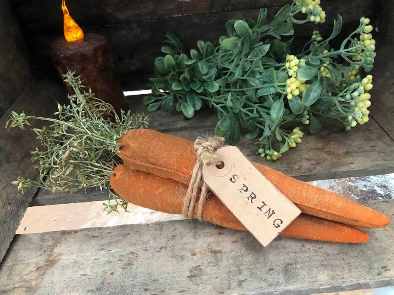 Primitive Carrots, Set of 3 Grungy Carrots, Spring Carrots, Ready to Ship | Etsy (US)