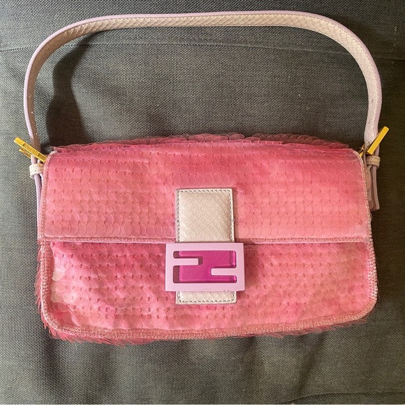 Fendi 1997 Baguette Pink Sequin Rare 2021 | Poshmark