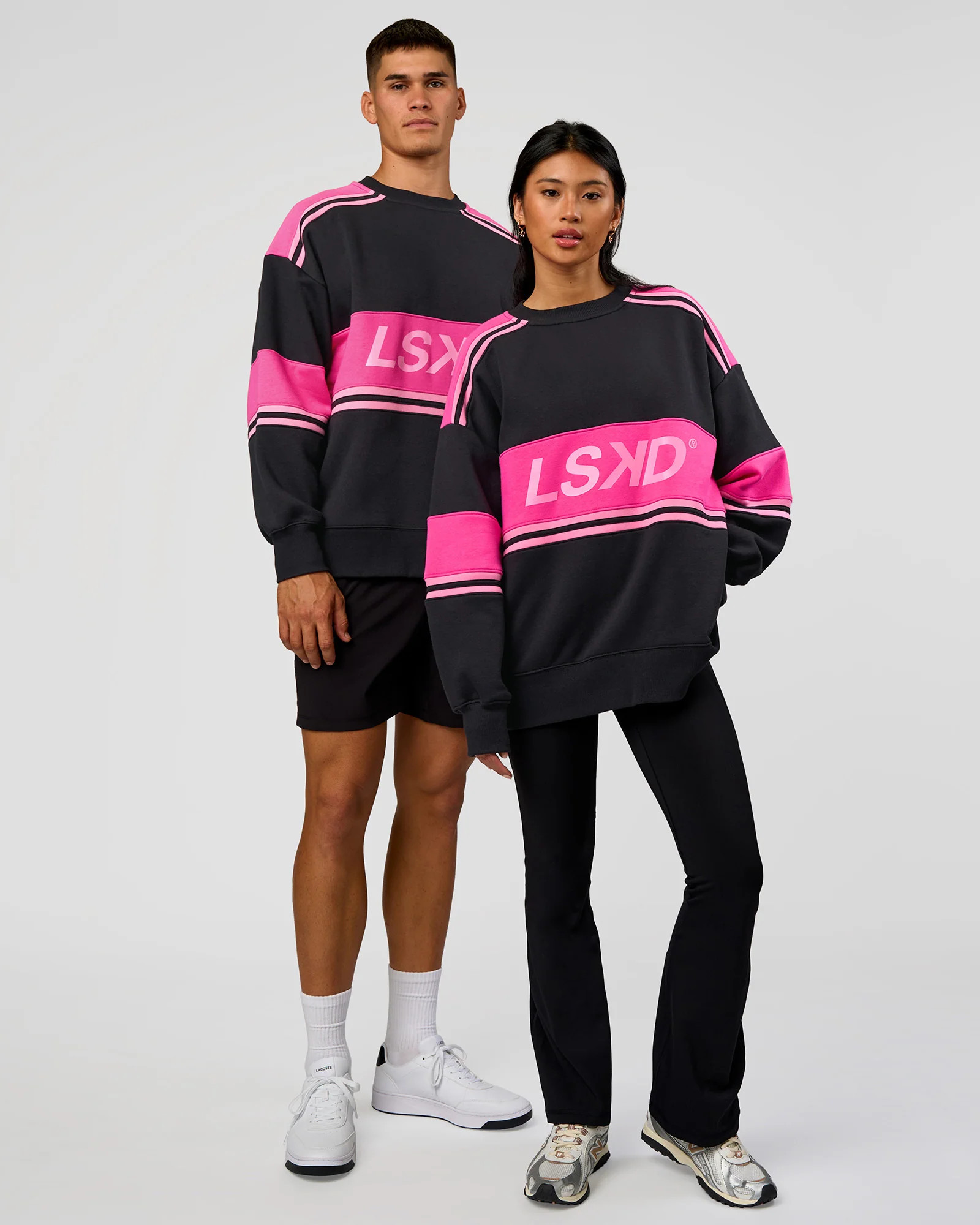 A-Team Sweater Oversize - Caviar-Ultra Pink-Candy Pink | LSKD | LSKD