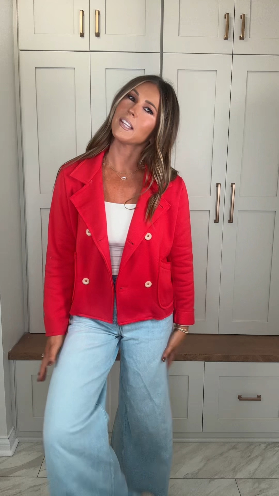 Jackets
Red Button Jacket Outfit | Casual Layering Style Women

This red button-up jacket is the layering piece you didn’t know you needed ❤️ The relaxed fit and shawl collar make it easy to throw on over tees, blouses, or dresses, while the bold color adds a chic statement to any outfit.

Perfect for casual days, workwear layering, or styled for seasonal events. Lightweight, comfortable, and so versatile—you’ll reach for it again and again ✨

💬 Comment if you want me to tag this exact Fisoew jacket in my TikTok Shop video!

	1.	Red Button Jacket Women
	2.	Casual Layering Outfit
	3.	Shawl Collar Outerwear

#LayeringStyle #FallFashionFinds #ChicAndCasual #TikTokShopCreatorPicks #tiktokshoprestock 

#LTKFallSale #LTKFindsUnder50 #LTKStyleTip