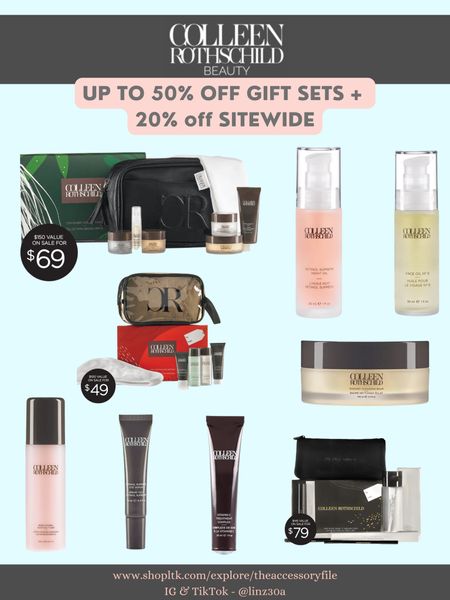 Colleen Rothschild up to 50% off gift sets & 20% off SITEWIDE

Gifts for her, gifts for mom, teen gifts, skincare, cleansing balm, skincare gift sets, gift guide for her, Christmas gift ideas, 
#blushpink #winterlooks #winteroutfits #winterstyle #winterfashion #wintertrends #shacket #jacket #sale #under50 #under100 #under40 #workwear #ootd #bohochic #bohodecor #bohofashion #bohemian #contemporarystyle #modern #bohohome #modernhome #homedecor #amazonfinds #nordstrom #bestofbeauty #beautymusthaves #beautyfavorites #goldjewelry #stackingrings #toryburch #comfystyle #easyfashion #vacationstyle #goldrings #goldnecklaces #fallinspo #lipliner #lipplumper #lipstick #lipgloss #makeup #blazers #primeday #StyleYouCanTrust #giftguide #LTKRefresh #LTKSale #springoutfits #fallfavorites #LTKbacktoschool #fallfashion #vacationdresses #resortfashion #summerfashion #summerstyle #rustichomedecor #liketkit #highheels #Itkhome #Itkgifts #Itkgiftguides #springtops #summertops #Itksalealert #LTKRefresh #fedorahats #bodycondresses #sweaterdresses #bodysuits #miniskirts #midiskirts #longskirts #minidresses #mididresses #shortskirts #shortdresses #maxiskirts #maxidresses #watches #backpacks #camis #croppedcamis #croppedtops #highwaistedshorts #goldjewelry #stackingrings #toryburch #comfystyle #easyfashion #vacationstyle #goldrings #goldnecklaces #fallinspo #lipliner #lipplumper #lipstick #lipgloss #makeup #blazers #highwaistedskirts #momjeans #momshorts #capris #overalls #overallshorts #distressesshorts #distressedjeans #whiteshorts #contemporary #leggings #blackleggings #bralettes #lacebralettes #clutches #crossbodybags #competition #beachbag #halloweendecor #totebag #luggage #carryon #blazers #airpodcase #iphonecase #hairaccessories #fragrance #candles #perfume #jewelry #earrings #studearrings #hoopearrings #simplestyle #aestheticstyle #designerdupes #luxurystyle #bohofall #strawbags #strawhats #kitchenfinds #amazonfavorites #bohodecor #aesthetics 


#LTKsalealert #LTKbeauty #LTKGiftGuide