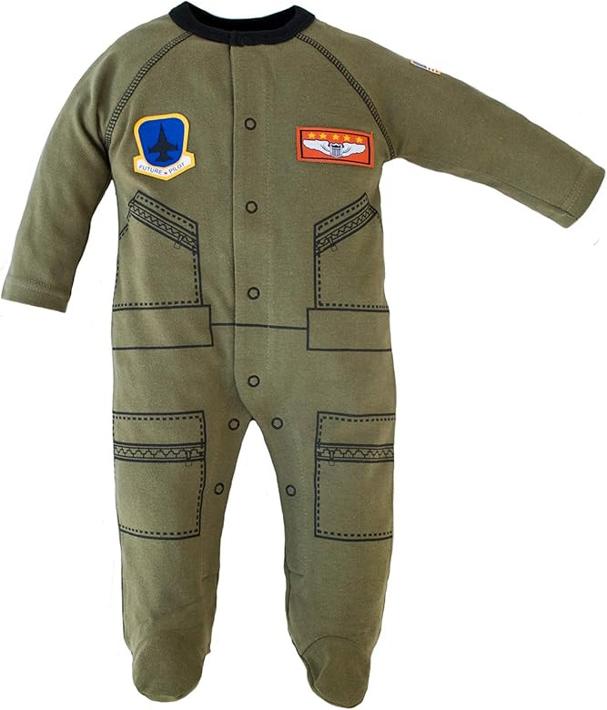 Trooper Clothing Flight Suit Infant Crawler (OD Green) | Amazon (US)