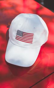 friday + saturday: flag hat | RIFFRAFF