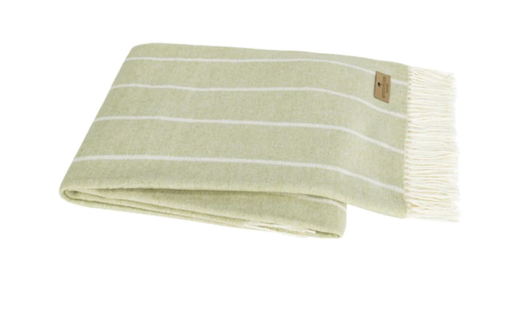 Sage Fiji Stripe Throw | House of Blum