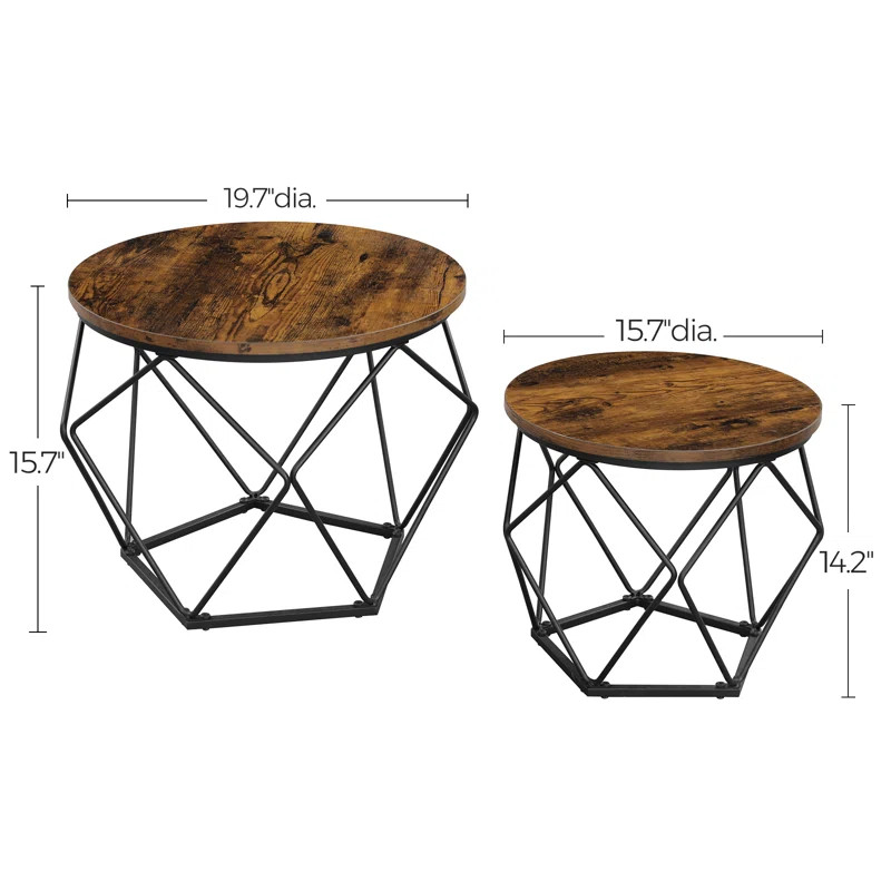 Keema Frame 2 Piece Bunching Coffee Table Sets | Wayfair North America