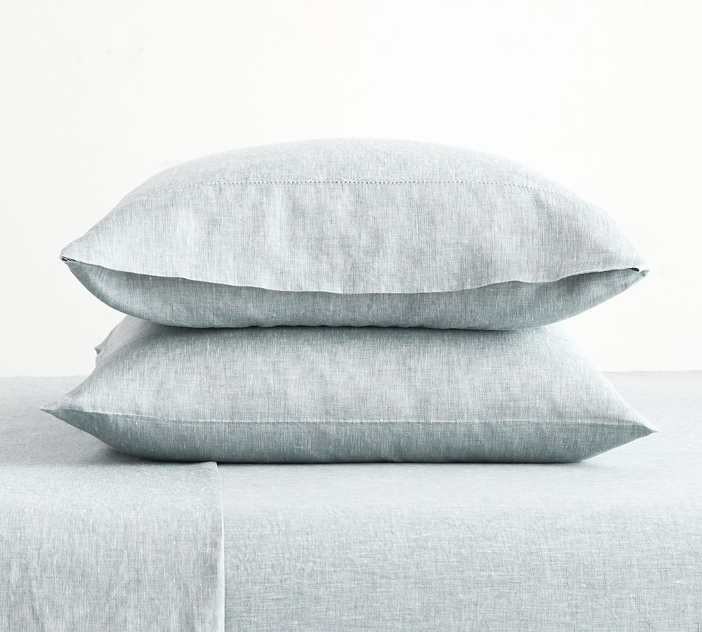 Belgian Flax Linen Pillowcases - Set of 2 | Pottery Barn (US)