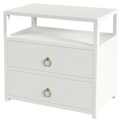 Sully 2-Drawer Wide Nightstand | One Kings Lane