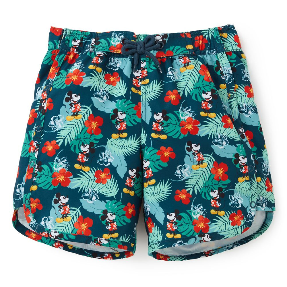 Mickey Mouse Adaptive Tropical Swim Trunks for Kids | Disney Store
