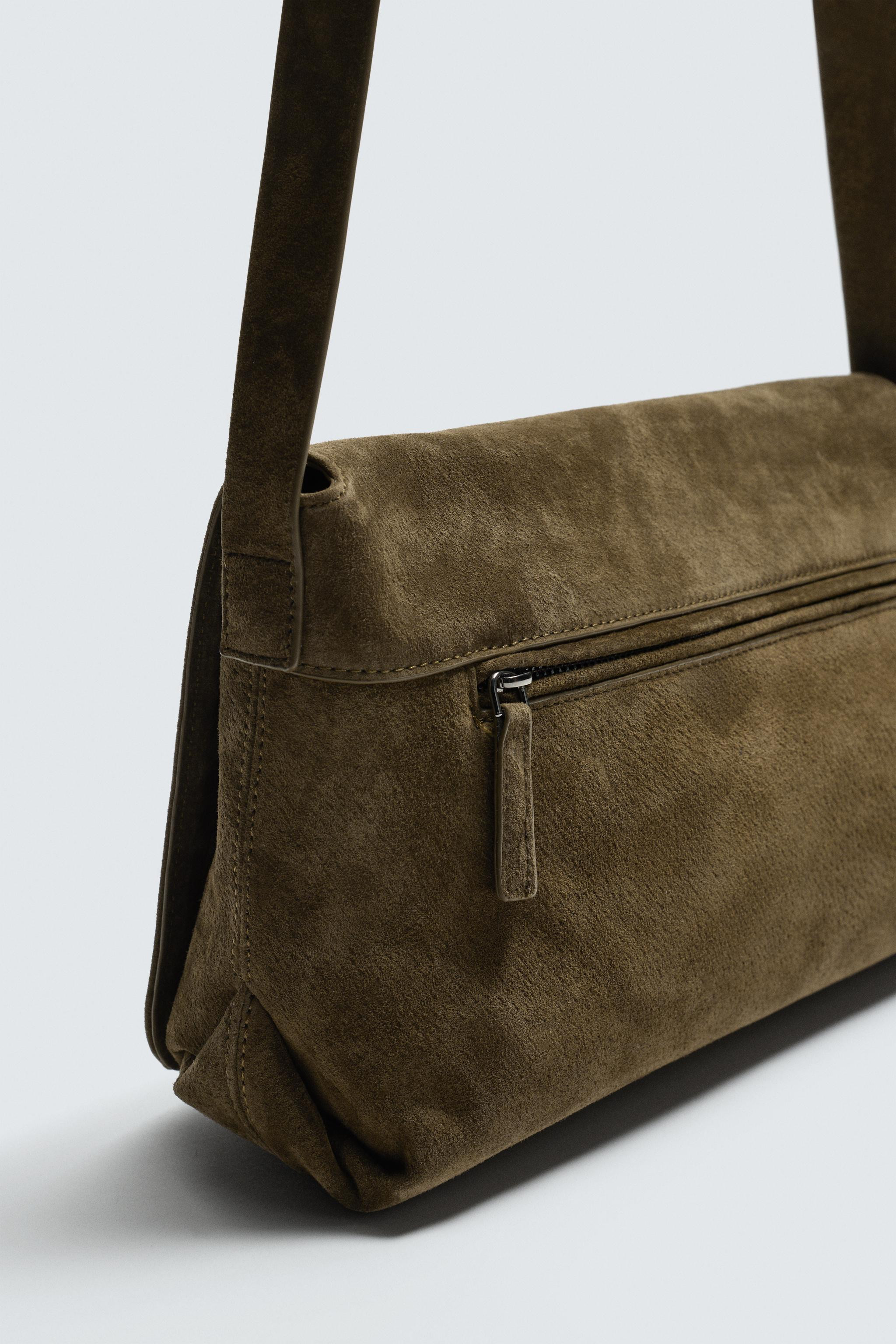 LEATHER CROSSBODY BAG | Zara US