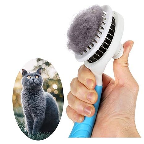 Cat Grooming Brush, Self Cleaning Slicker Brushes for Dogs Cats Pet Grooming Brush Tool Gently Re... | Amazon (US)