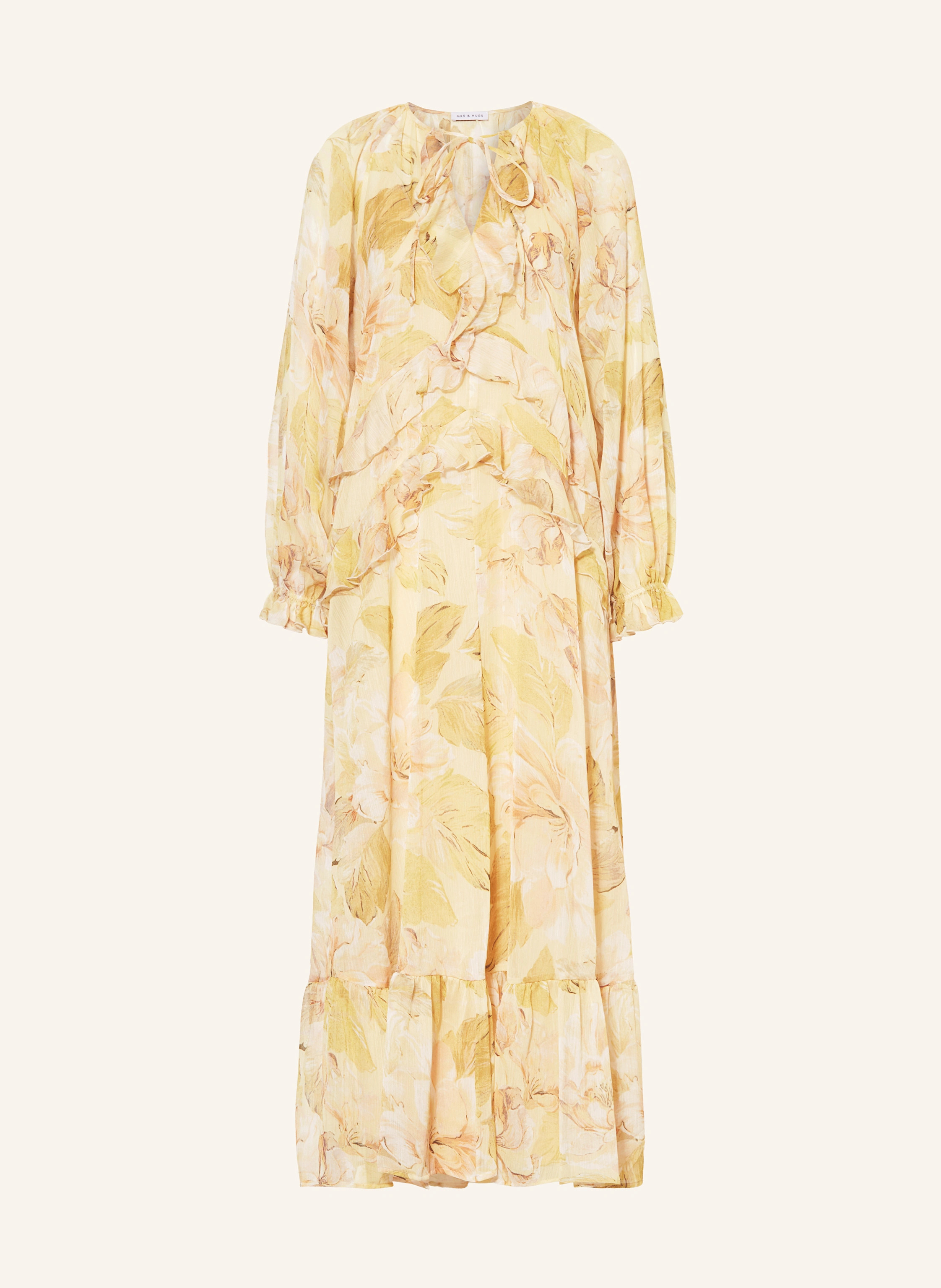 MRS & HUGS Kleid mit Volants in ecru / nude / hellorange | Breuninger (DACH)