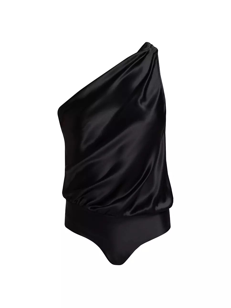 Darby One-Shoulder Silk Bodysuit | Saks Fifth Avenue