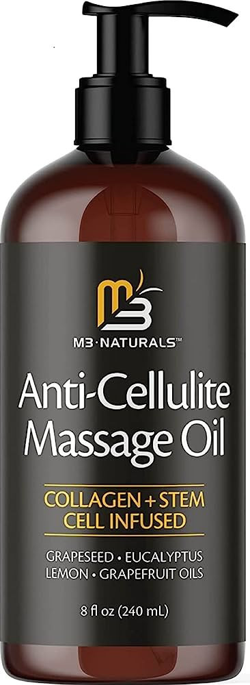 Anti Cellulite Massage Oil Infused with Collagen and Stem Cell - Skin Tightening Cellulite Cream ... | Amazon (US)