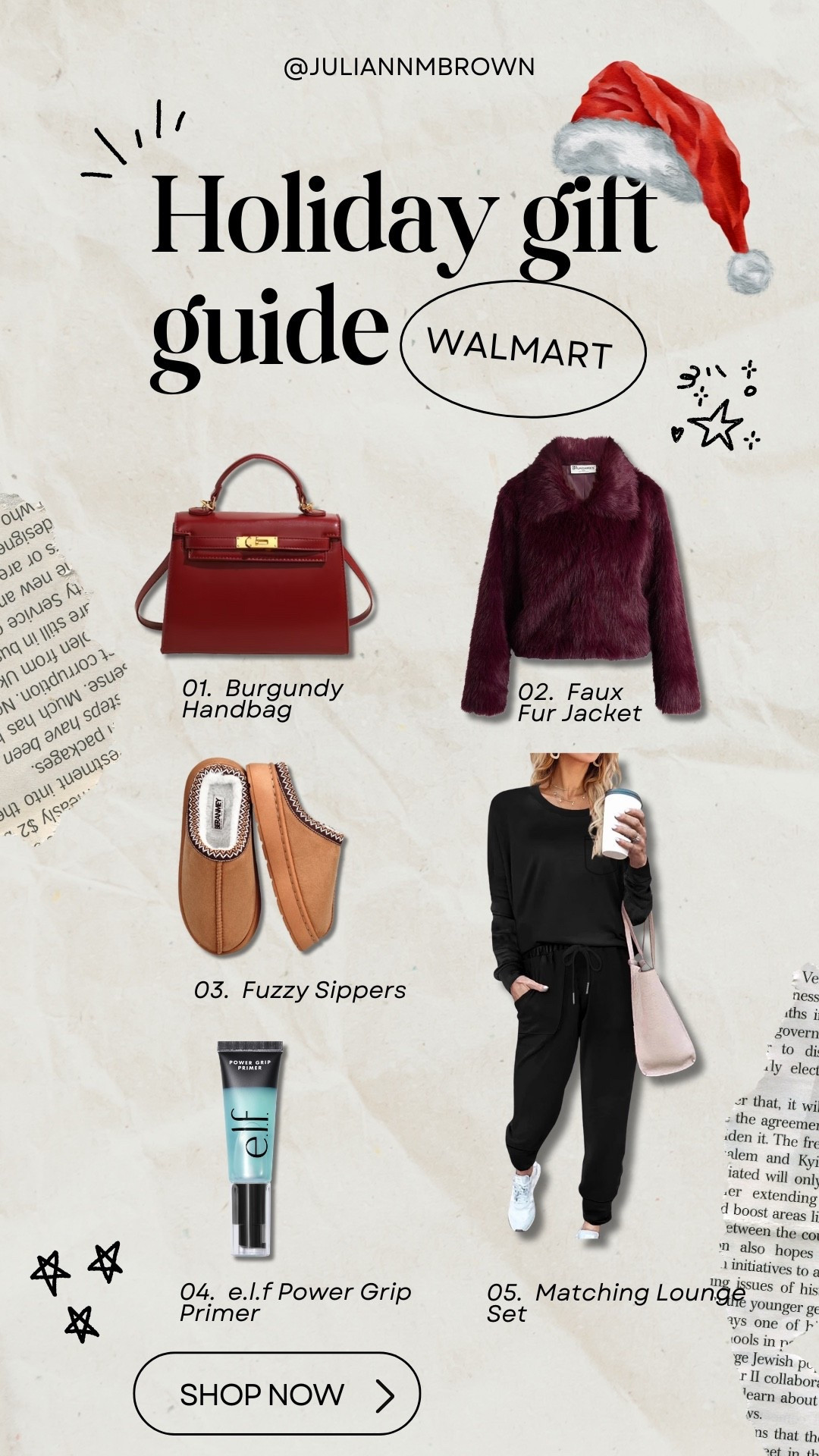 Your wallet’s new best friend 💁🏽‍♀️✨
Rounded up my favorite affordable finds from Walmart — cozy, chic, and perfect for gifting (or treating yourself).
From the burgundy handbag to the matching lounge set… these are truly holiday staples 🎁🛍️

#LTKGiftGuide #LTKCyberWeek #LTKHoliday