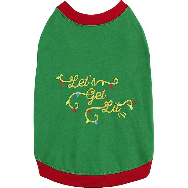 FRISCO Let's Get Lit Dog & Cat T-shirt, Large - Chewy.com | Chewy.com