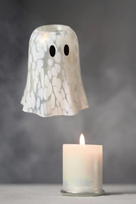 Ghost Woody Leather & Leaves Cheena Glass Cloche Candle | Anthropologie (US)