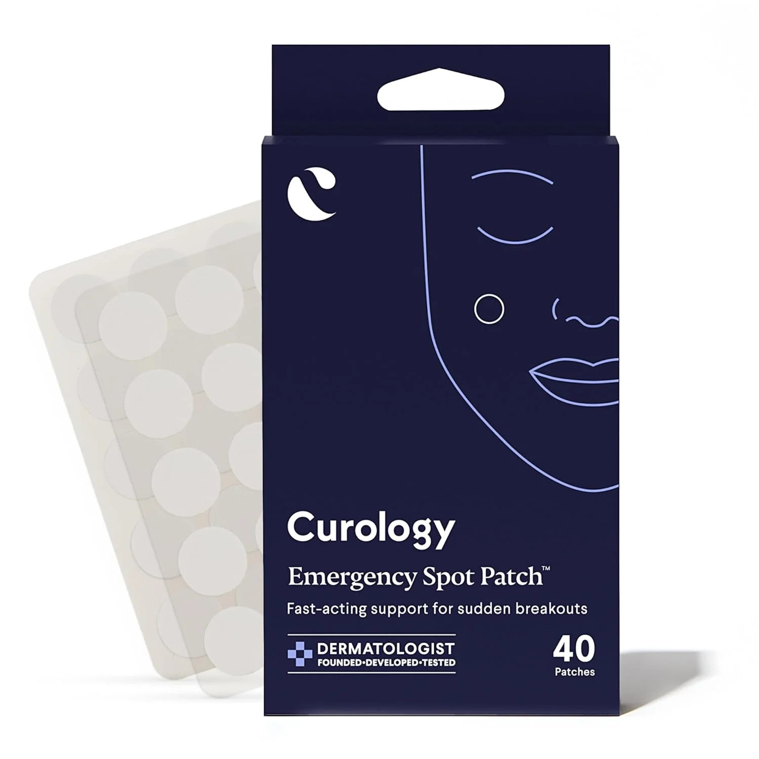 Curology Emergency Spot Patch, Hydrocolloid Pimple Patches for Acne, 40 Count | Walmart (US)