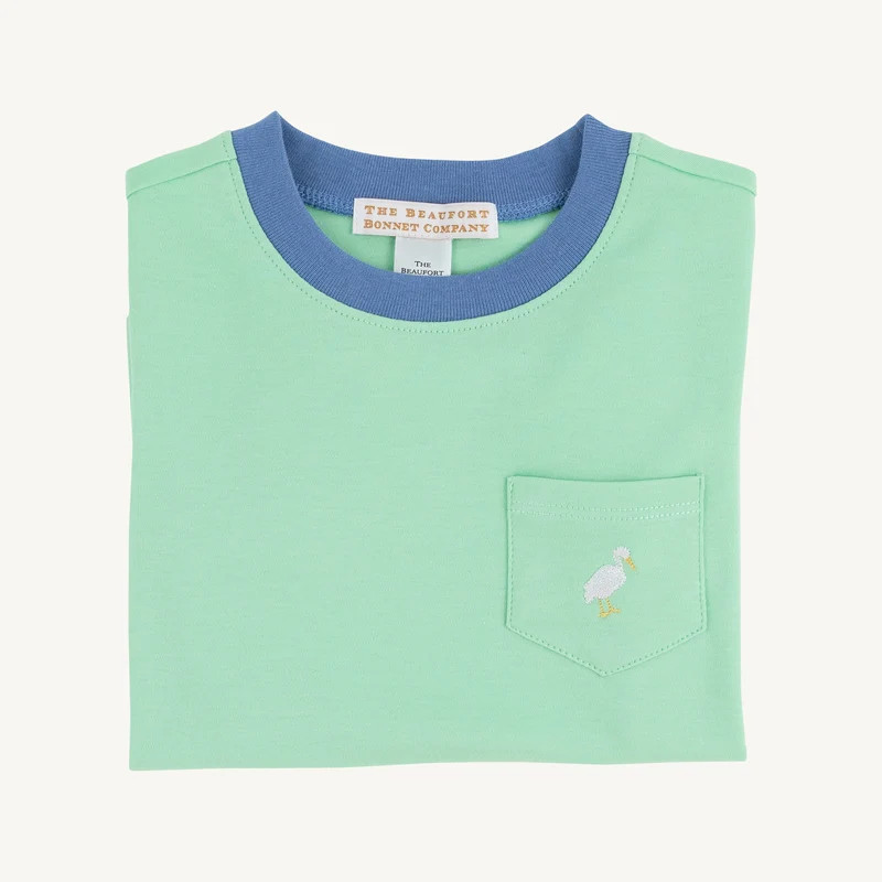 Carter Crewneck - Grace Bay Green with Barbados Blue & Multicolor Stor | The Beaufort Bonnet Company