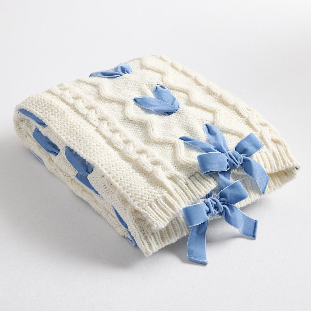 LoveShackFancy Knit Ribbon Throw | Pottery Barn Teen