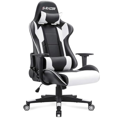 Homall Gaming Chair, Office Chair High Back Computer Chair Leather Desk Chair Racing Executive Er... | Amazon (US)