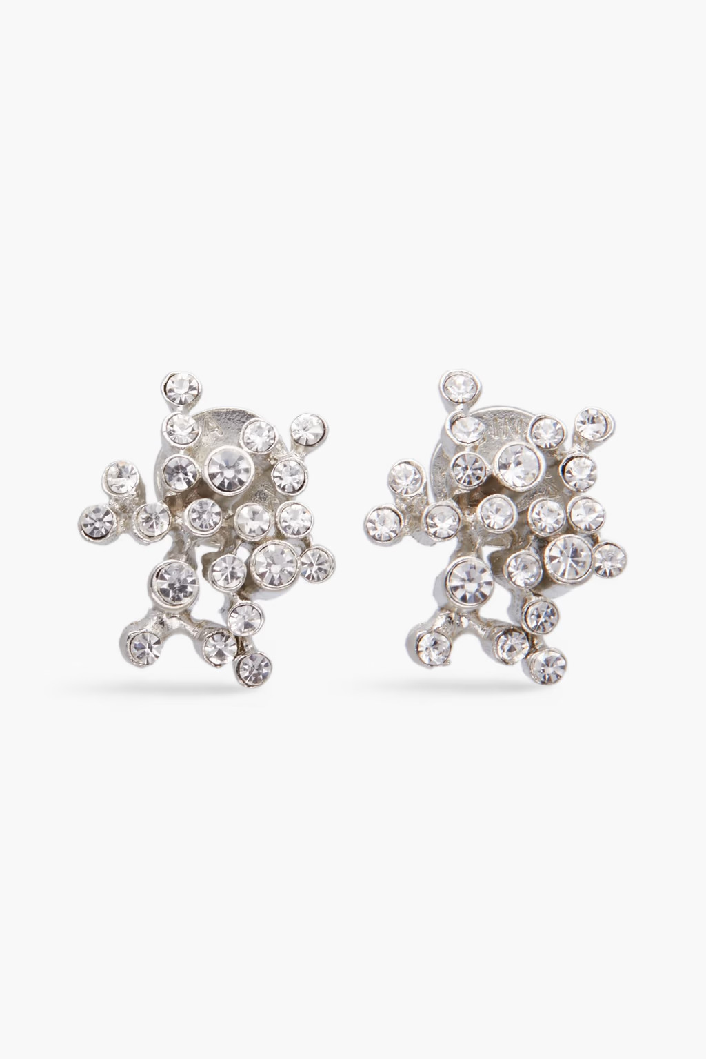 Silver-tone crystal earrings | The Outnet (UK and Europe)