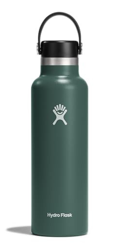 Hydro Flask Water Bottle - Insulated Stainless Steel - Non Spill, Leakproof in 21 Oz Fir Green | Amazon (US)