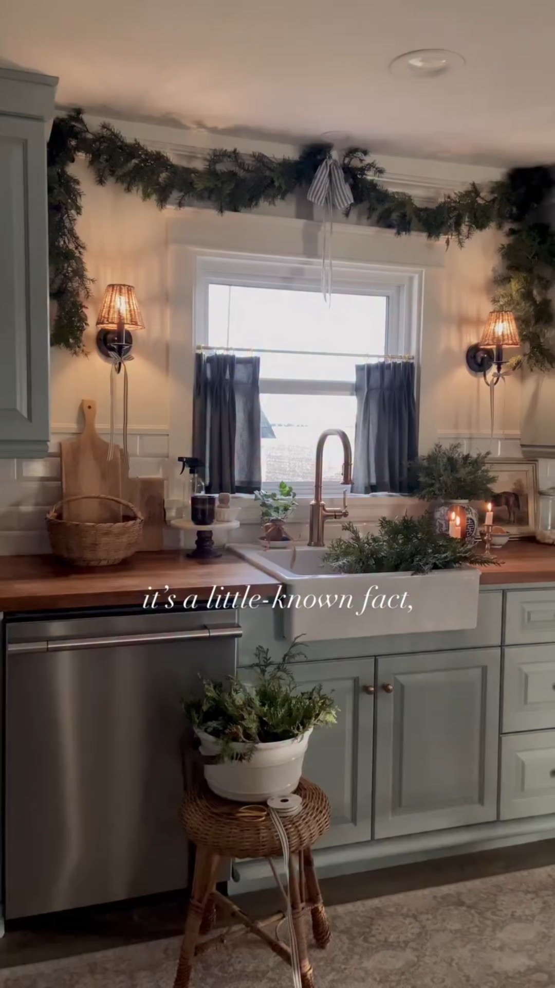 Added a new runner for softness underfoot and some Christmas greenery all around, and suddenly our kitchen is feeling so cozy and festive! Use code CH12 for 20% off Curtarra Curtains!

#LTKHome #LTKCyberWeek #LTKHoliday