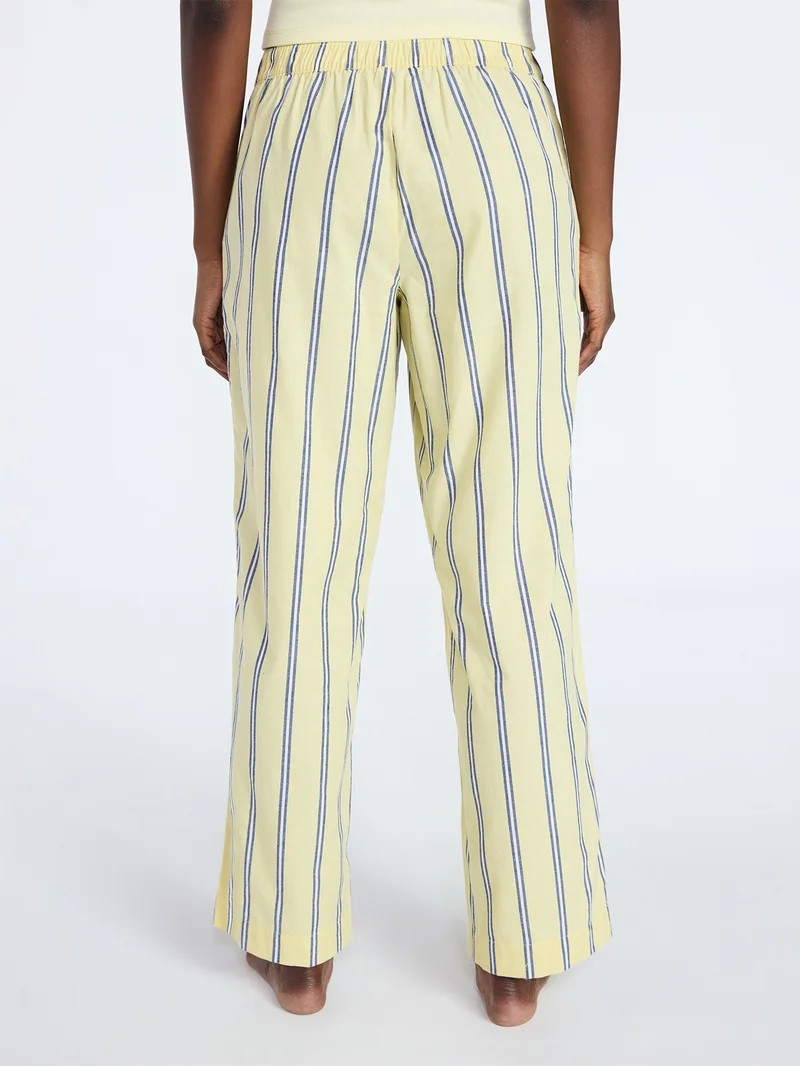 Joyspun Women's Poplin Sleep Pants, 30'' Inseam, Sizes XS-3X | Walmart (US)