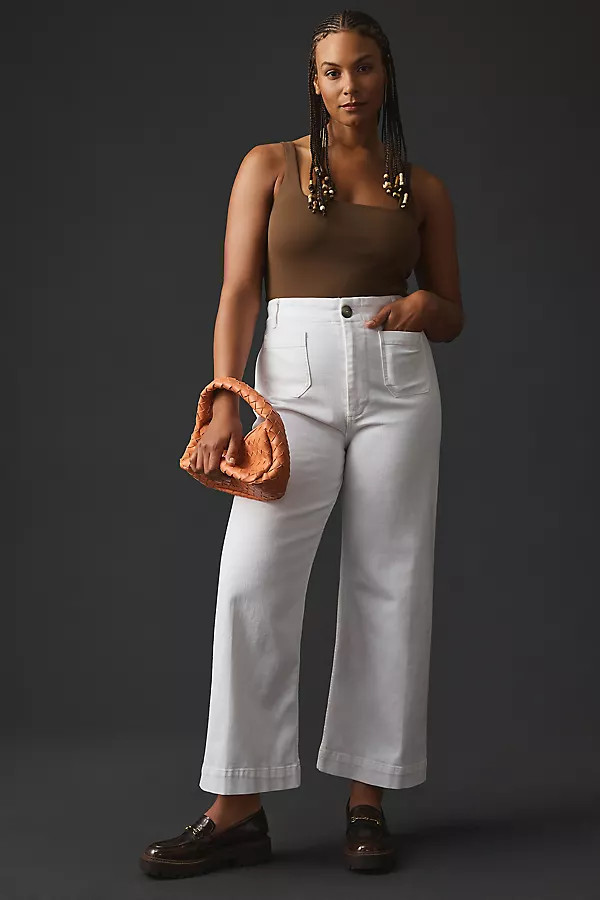 The Colette Crop Wide-Leg Jeans by Maeve | Anthropologie (US)