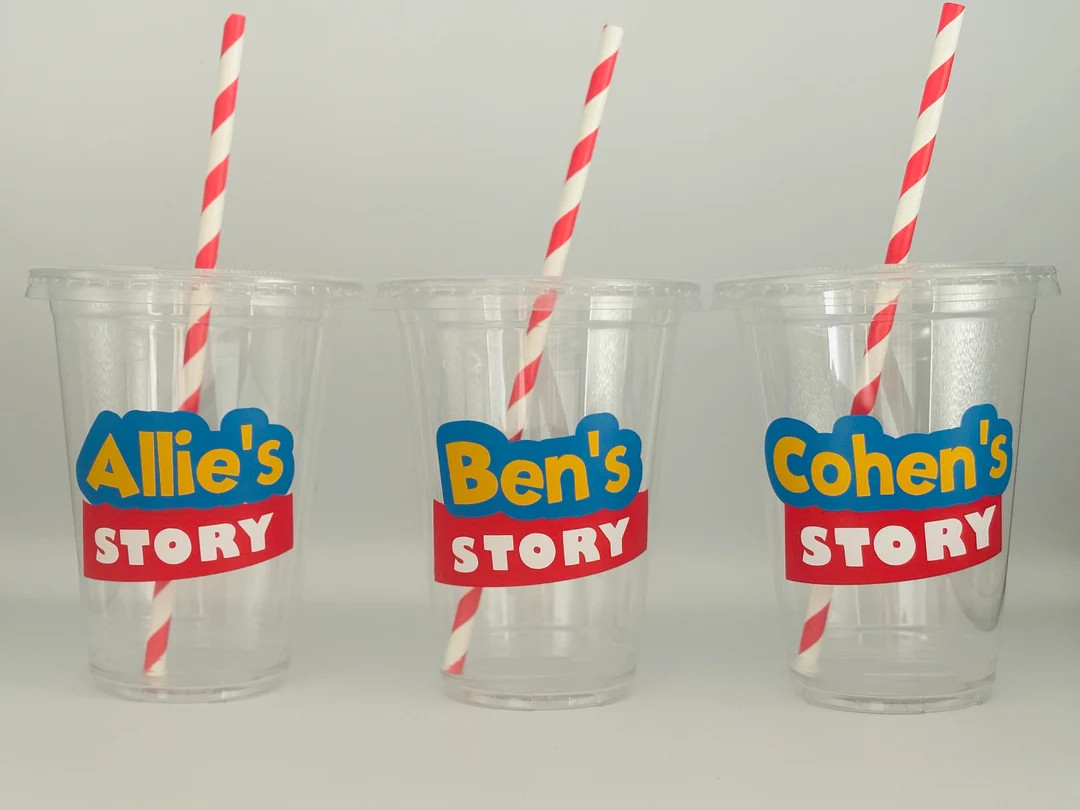 Toy Story Party cups, Toy Story Birthday Party, WoodyParty, Jessie Birthday Party, Toy Story Part... | Etsy (US)