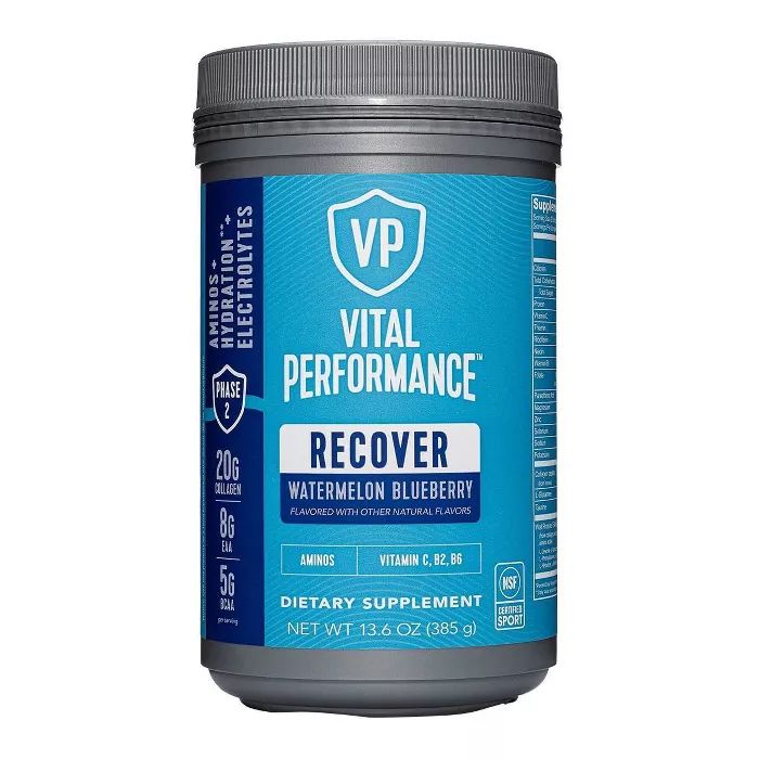 Vital Proteins Performance Recover Dietary Supplements - Watermelon Blueberry - 13.6oz | Target