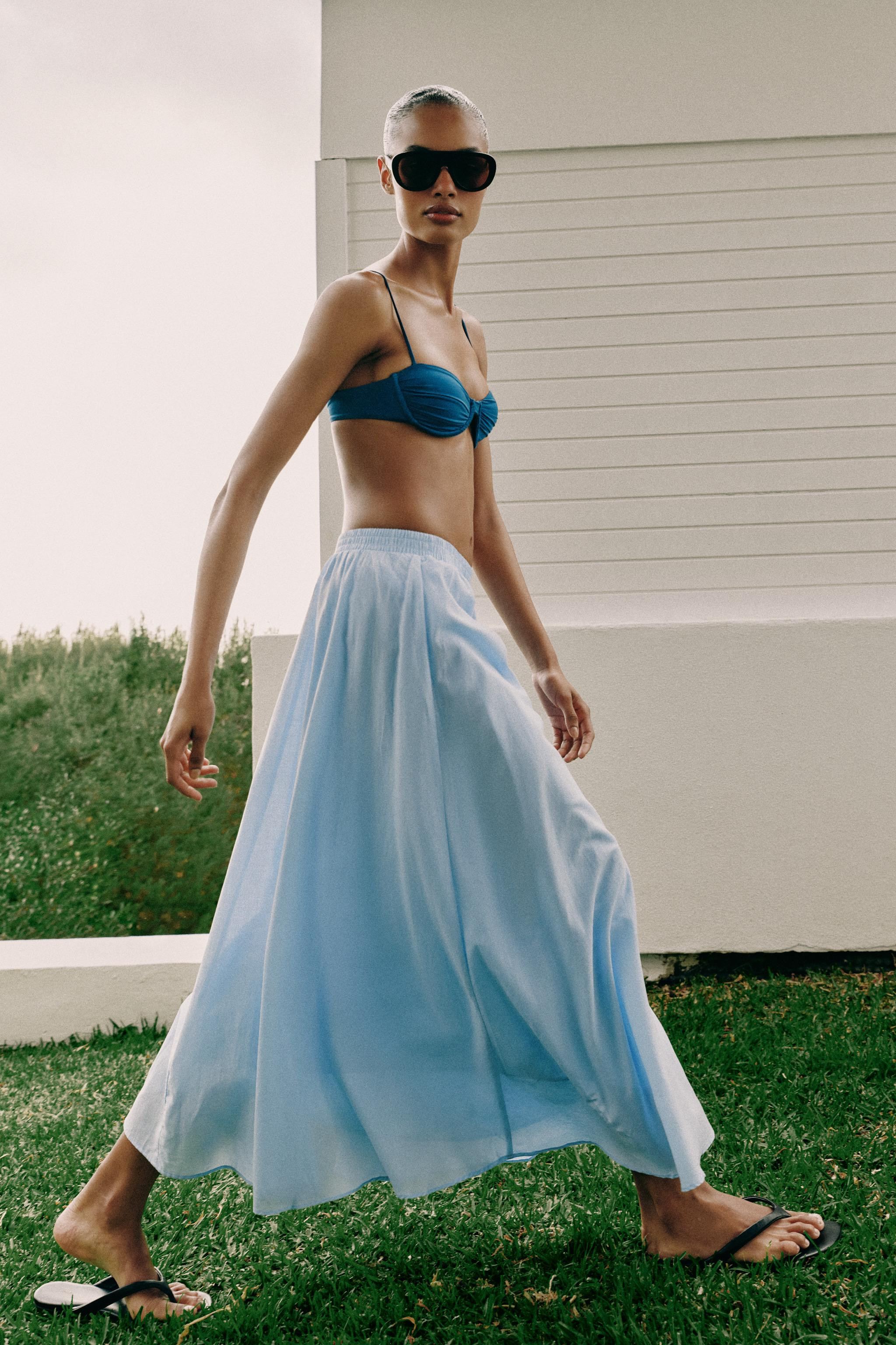 LAYERED MIDI SKIRT | Zara UK