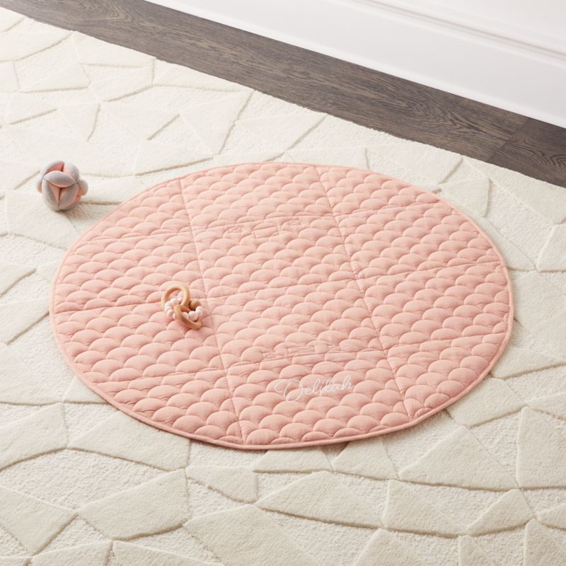 Fold and Go Pink Portable Baby Mat + Reviews | Crate and Barrel | Crate & Barrel