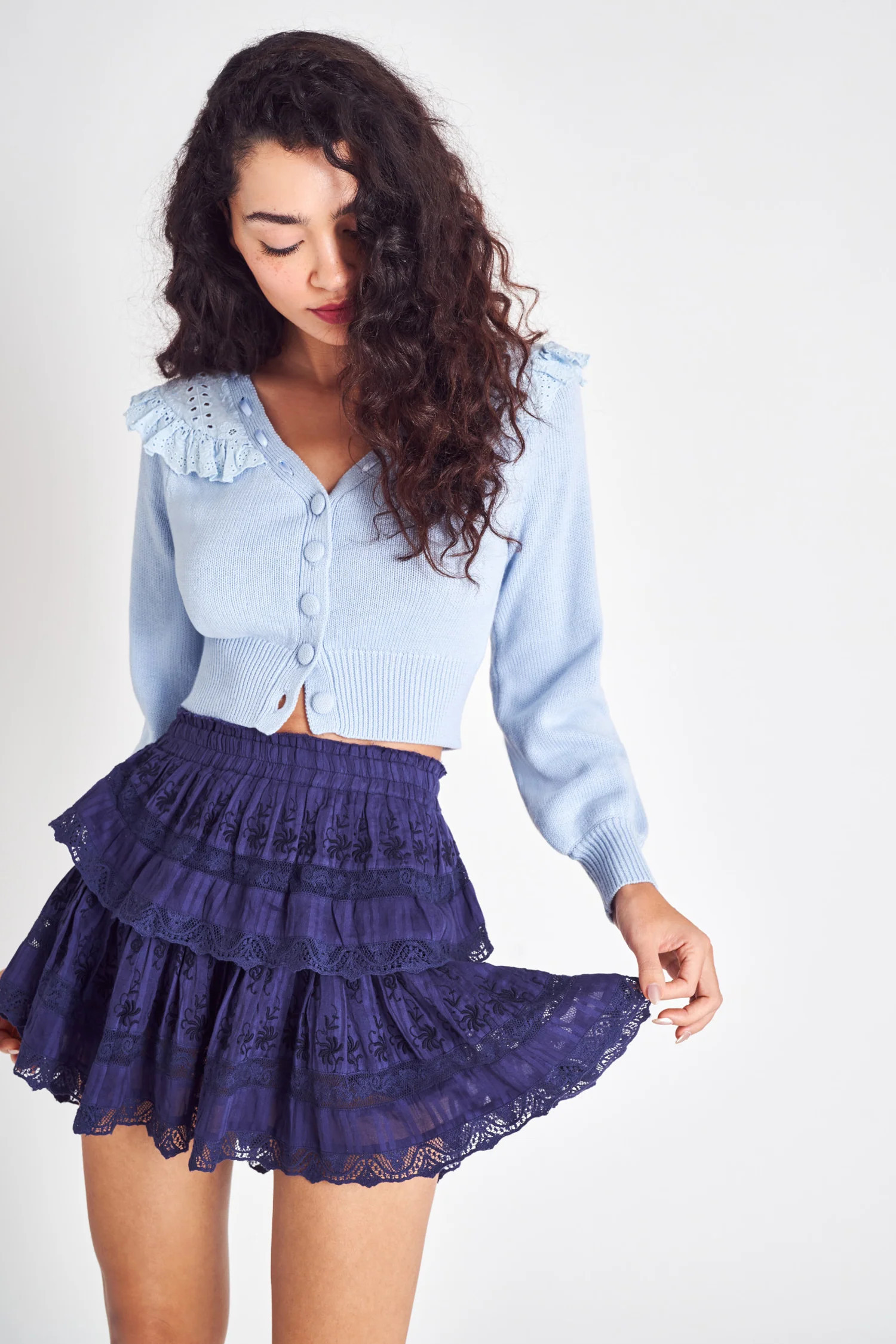 Ruffle Mini Skirt | LOVESHACKFANCY