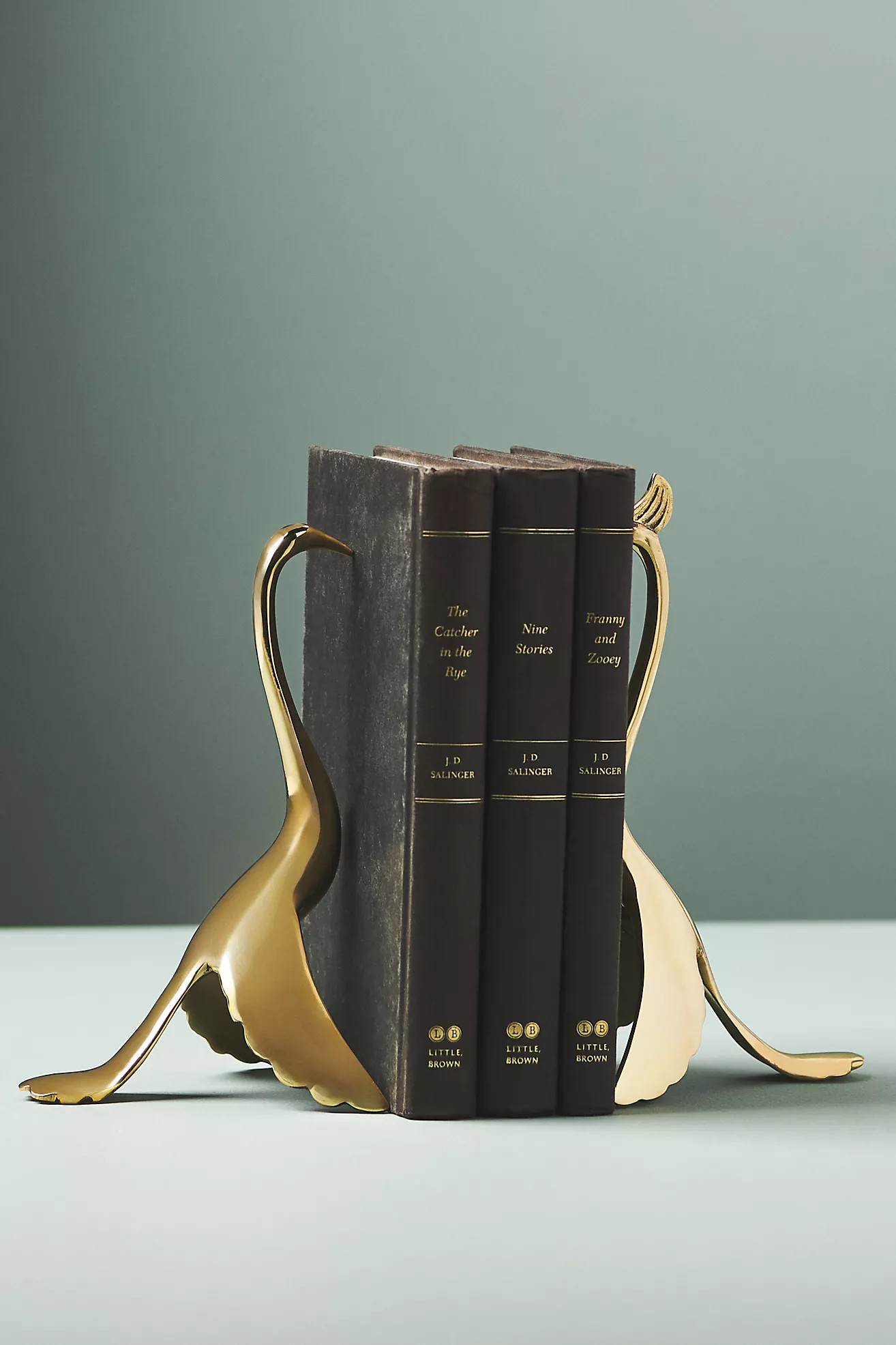 Gold Crane Brass Bookends | Anthropologie (US)