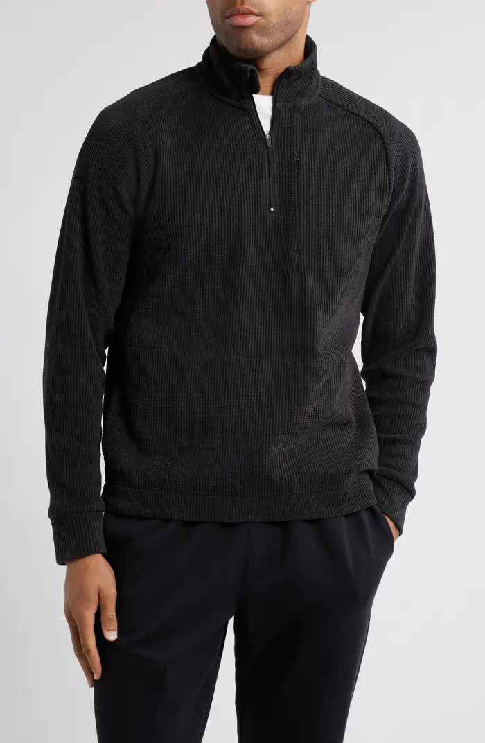 Zella Ridge Brushed Fleece Quarter Zip Pullover | Nordstrom | Nordstrom