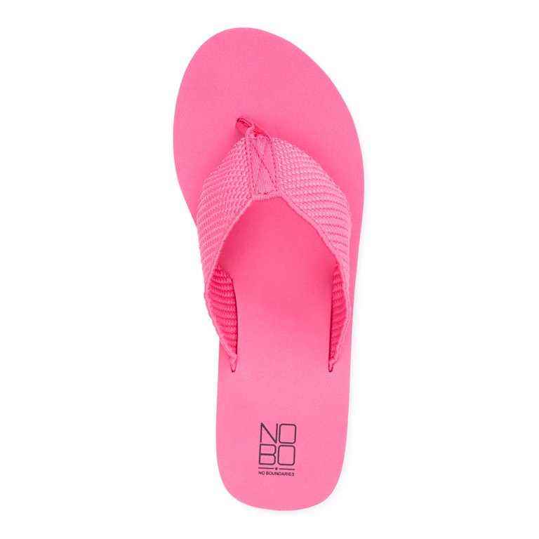 No Boundaries Women's Wedge Thong Sandals | Walmart (US)