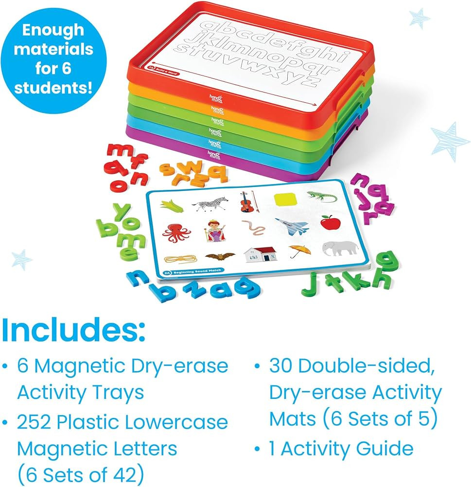hand2mind Alphabet Word Work Small Group Set, 10 Activities, Ages 3+ | Amazon (US)