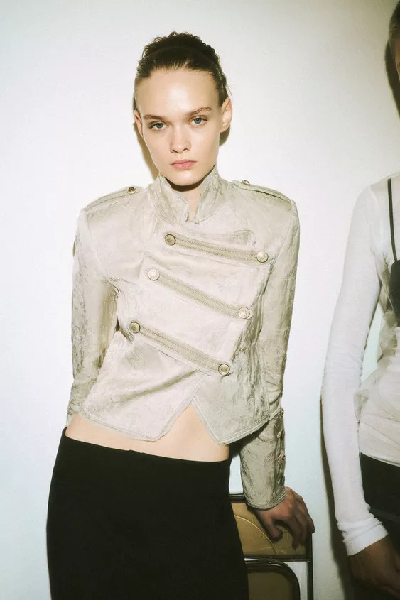 ZW COLLECTION LIMITED EDITION JACQUARD CROPPED JACKET | Zara Canada