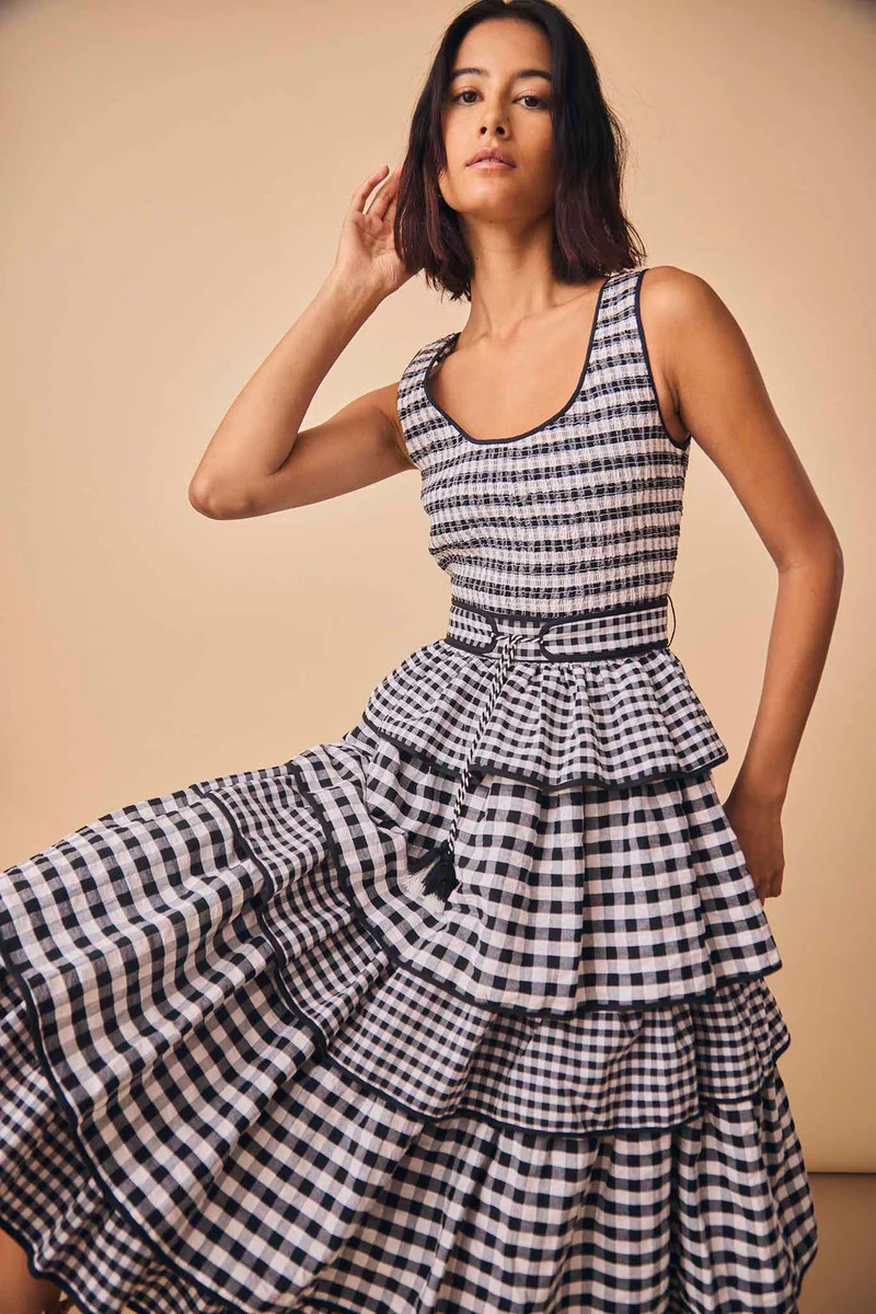 Andrea Dress | Gingham Dress | Hunter Bell | Hunter Bell