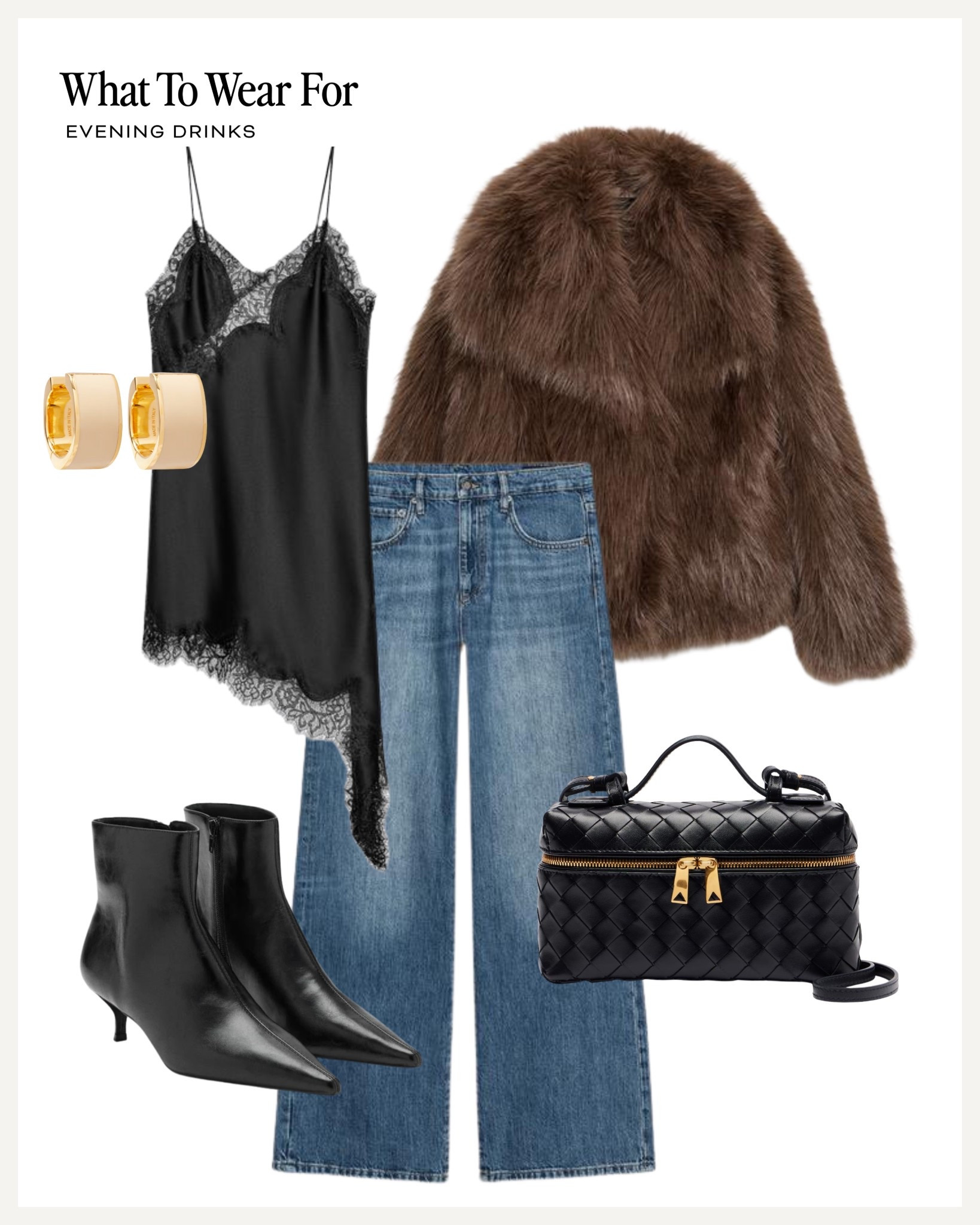 Date night outfit

Zara style / wide jeans / silk lace top / faux fur jacket / autumn outfits 

#LTKautumn #LTKdatenight #LTKuk