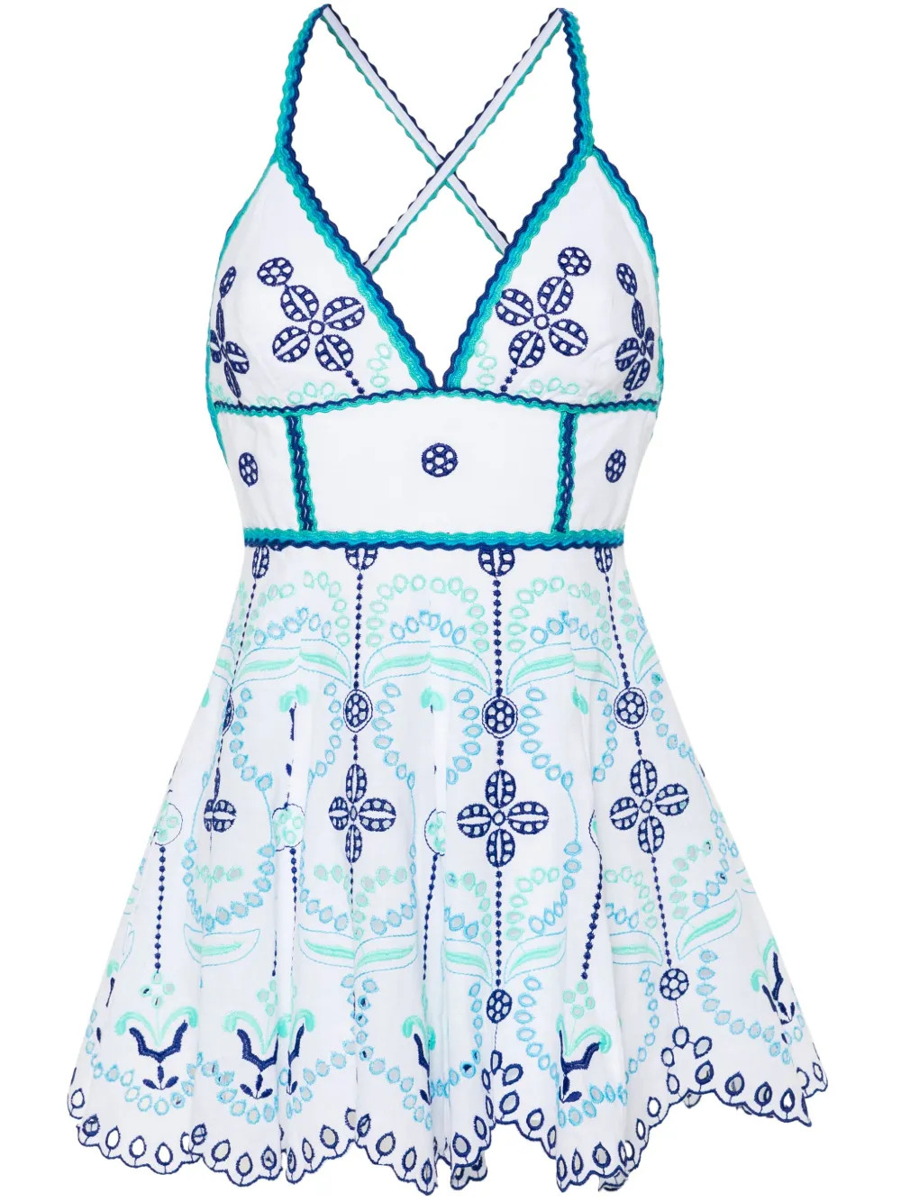 Cluzet broderie-anglaise mini dress | Farfetch Global