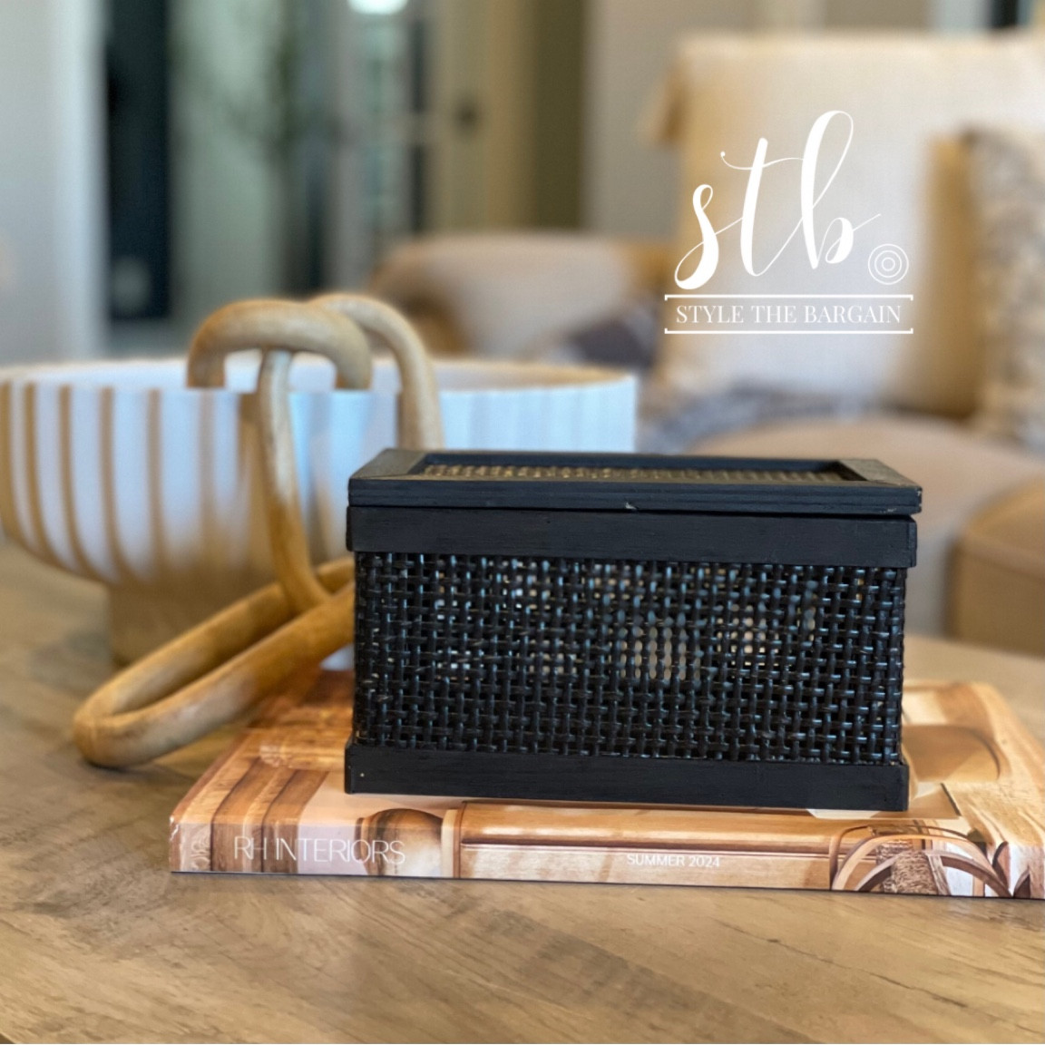 I stained the $5 Rattan Box from #bullseyesplayground and I think it turned out great! If you have spray paint on hand I think that would work very well too! 

#LTKSaleAlert #LTKHome #LTKSeasonal