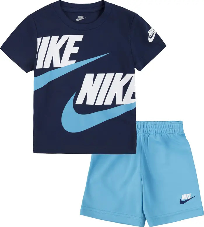 Kids' Split Futura T-Shirt & Shorts Set | Nordstrom Rack