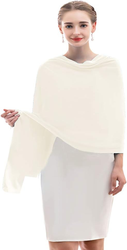 olyrjie Chiffon Shawl Womens Wrap for Evening Dress Wedding Scarf Fashion Pashmina | Amazon (US)