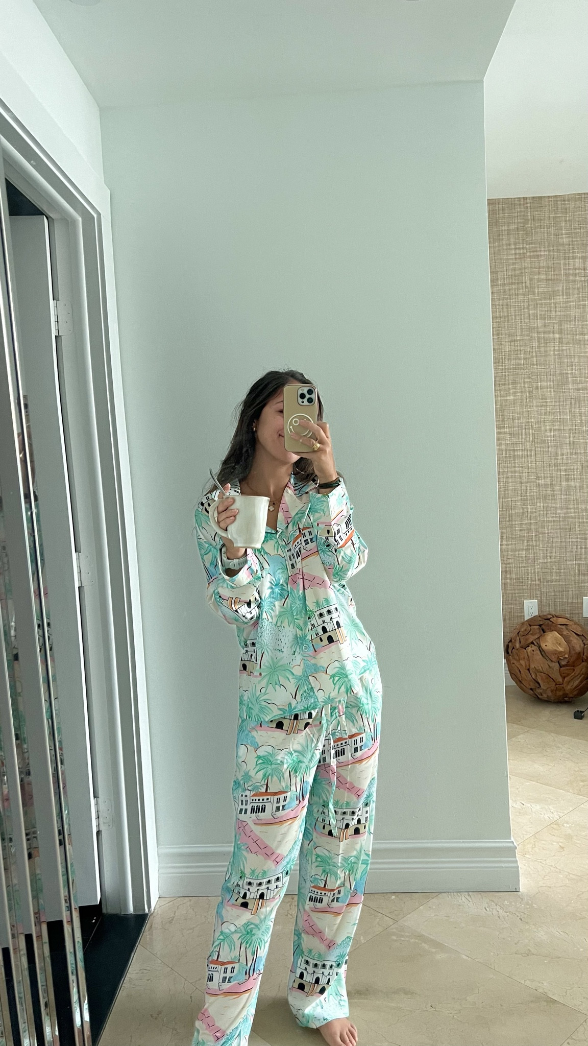 the BEST miami inspired print PJs!! perfect for sleeping, getting ready, and honestly I may use the top in everyday life cuz it’s so fun 🌞🌴🦩🌊🪞

#LTKSpringSale #LTKSeasonal #LTKfindsunder50