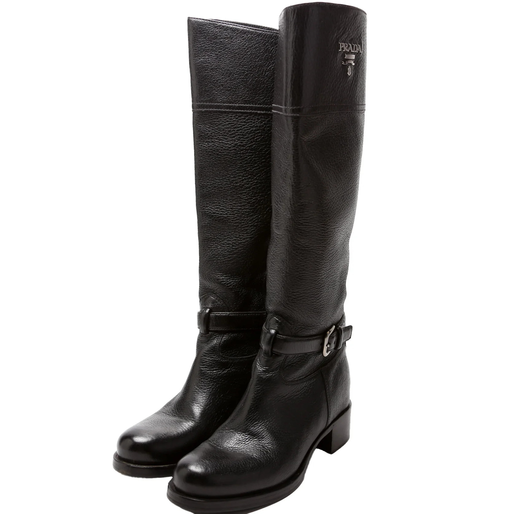 Leather Riding Boots Size 37 | Keeks Designer Handbags