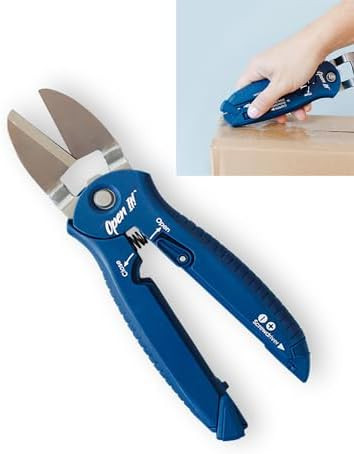 Zibra Open It! 4-in-1 Box Cutter & Package Opener Tool – Heavy Duty Scissors, Retractable Blade... | Amazon (US)