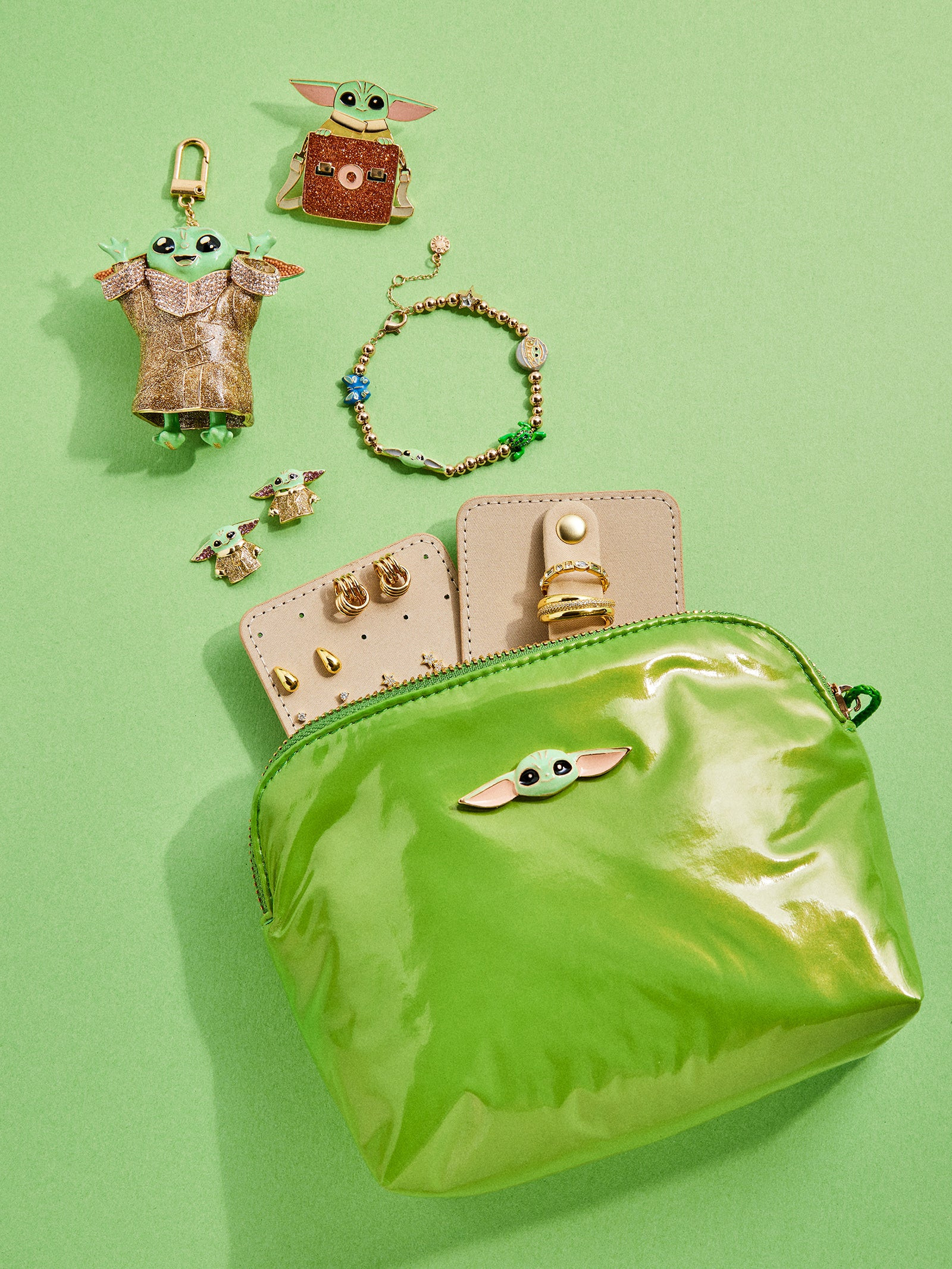 Star Wars™ Grogu™ Character Jewelry Storage Pouch - Grogu | BaubleBar